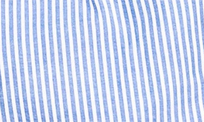 Shop Petite Plume Stripe Seersucker Pajama Pants In Blue