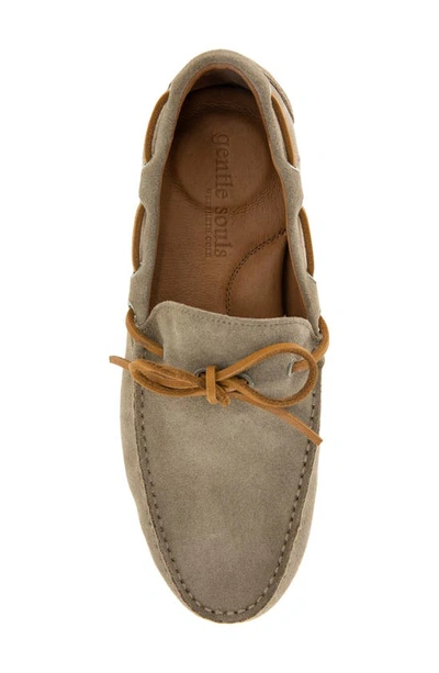 Shop Gentle Souls By Kenneth Cole Nyle Driver Boat Shoe In Taupe Suede