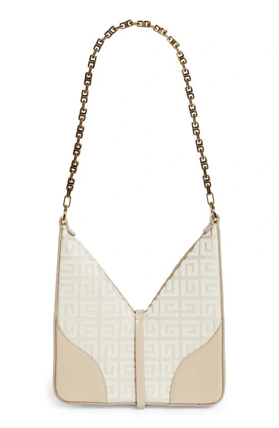 Shop Givenchy Mini Cut Out 4g Canvas Crossbody Bag In Natural Beige