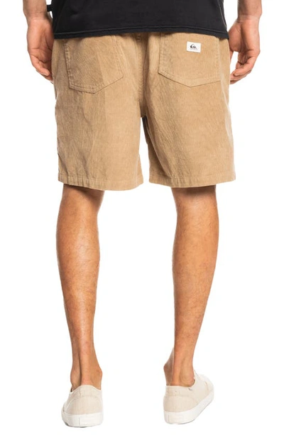 Shop Quiksilver Taxer Corduroy Shorts In Plage
