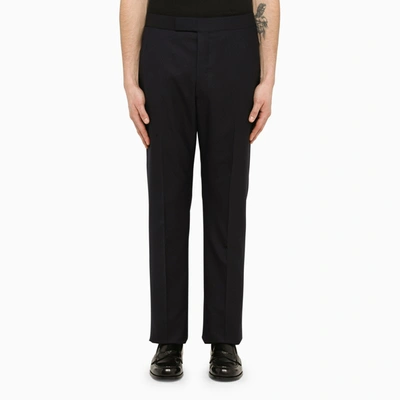 Shop Thom Browne | Tailored Trousers In Blue Wool