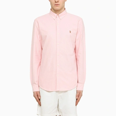 Shop Polo Ralph Lauren Pink Oxford Slim Fit Shirt
