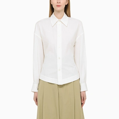 Shop Bottega Veneta | Structured Chalk Shirt In White