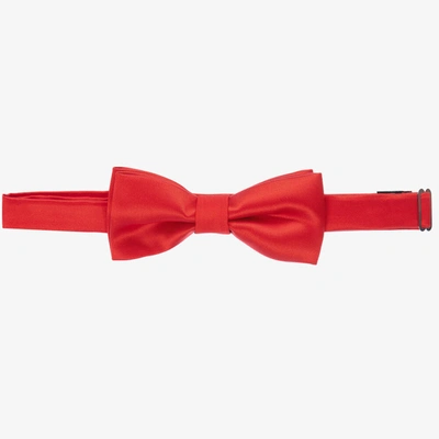 Shop Romano Boys Red Satin Bow Tie (10cm)