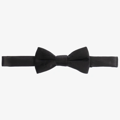 Shop Romano Boys Black Velvet Bow Tie (10cm)