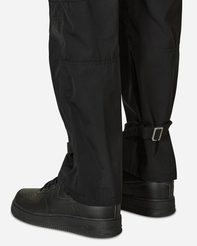 Shop Off-white Wave Tag Nylon Cargo Pants In Black