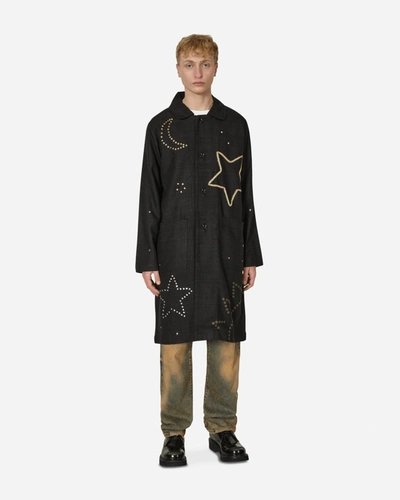 Shop Sky High Farm Embroidered Constellation Coat In Black