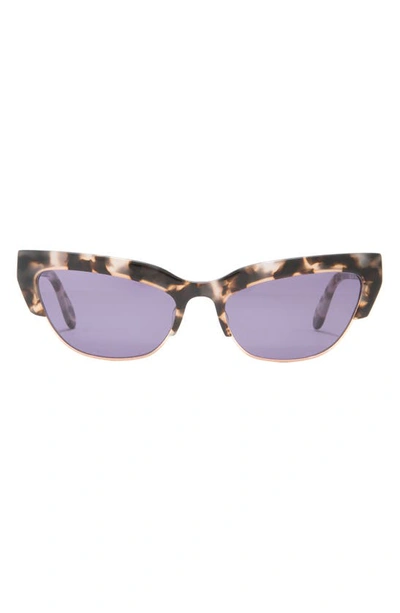 Bcbgmaxazria 56mm Extreme Kitten Combo Sunglasses In Blush Demi Shiny Rose Gold