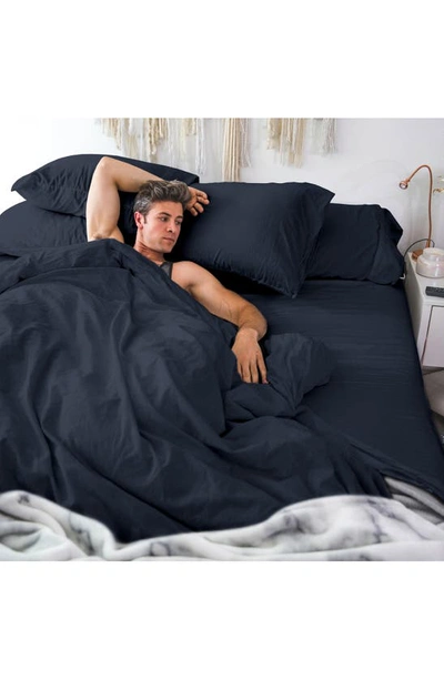 Pg Goods Pillow Guy Cool & Crisp Pillow Case Set In Dark Navy