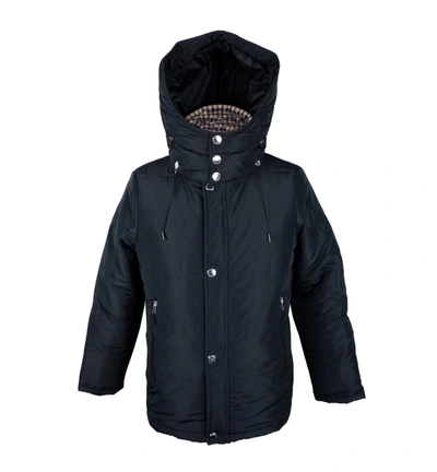Aquascutum Black Polyamide Jacket In Black