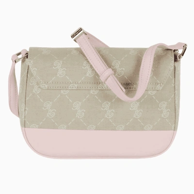 Shop Blumarine Diane Web Logo  Small Shoulder Bag In Pink