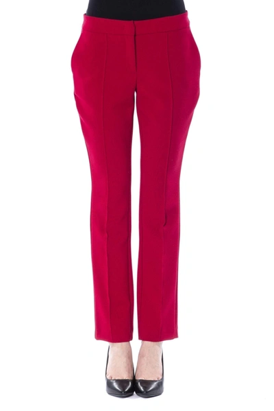 Shop Byblos Hook Closure Jeans & Pant In Fuchsia