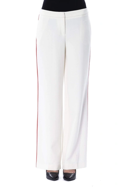 Shop Byblos Lateral Stripes Jeans & Pant In White