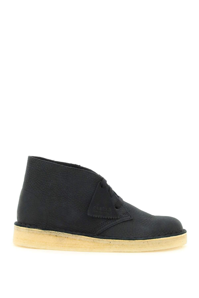 Shop Clarks Originals Desert Coal Lace-up Shoes In Black