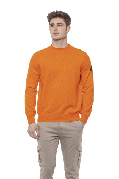 Shop Conte Of Florence Crew Neck  Solid Color  Sweater In Orange