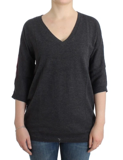 Shop Costume National C'n'c   Short Sleeve Sweater In Gray