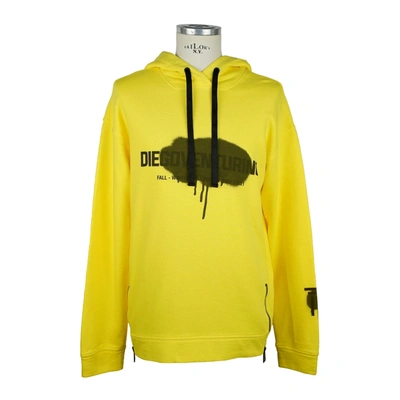 Shop Diego Venturino Cotton Hooded  Sweater In Yellow