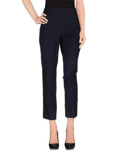 Shop Armani Collezioni Casual Pants In Dark Blue