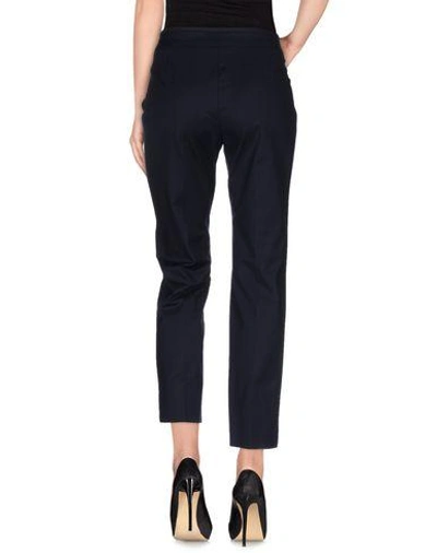 Shop Armani Collezioni Casual Pants In Dark Blue