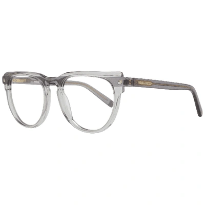 Shop Dsquared² Grey Unisex Optical Frames In Red