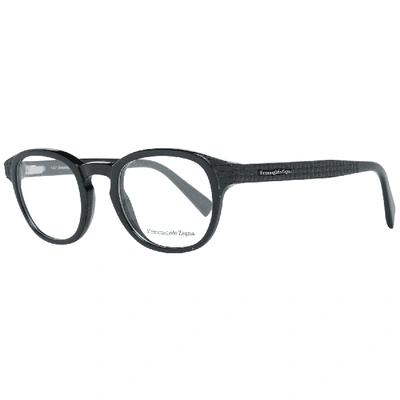 Ermenegildo Zegna Black Men Optical Frames In Black