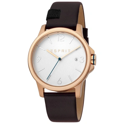 Shop Esprit Quartz Leather Strap  Watches In Copper