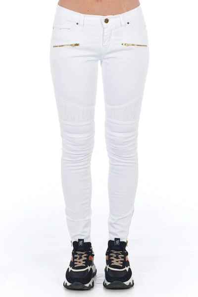 Shop Frankie Morello Low Waisted Multipockets Jeans & Pant In White