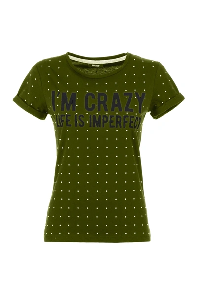 Shop Imperfect Strass On All  Tops & T-shirt In Green