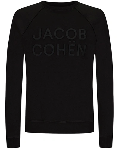 Shop Jacob Cohen Black Cotton Sweater