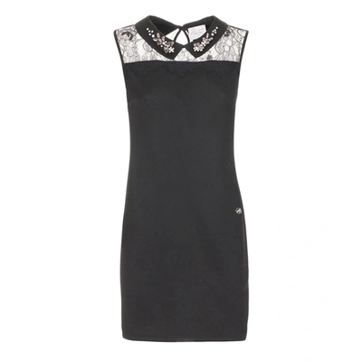 Shop Maison Espin Black Polyester Dress