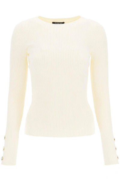 Shop Marciano By Guess 'flora' Bateau Neckline Sweater In Black