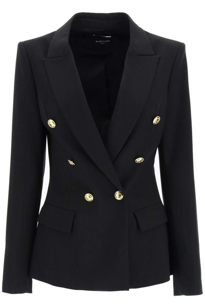 Shop Marciano By Guess 'shelly Double-breasted Blazer In Black