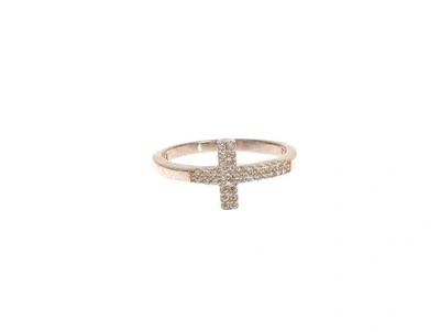 Shop Nialaya Silver Cz Cross 925 Ring