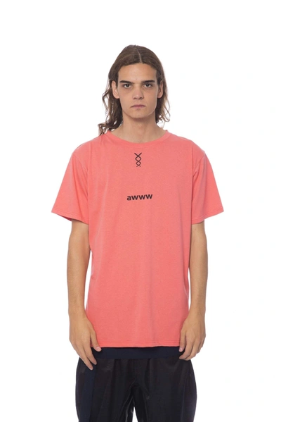 Shop Nicolo Tonetto Round Neck Printed T-shirt In Pink