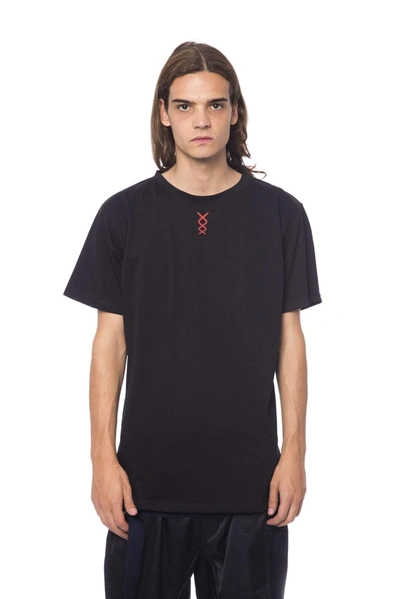 Shop Nicolo Tonetto Round Neck Printed T-shirt In Black