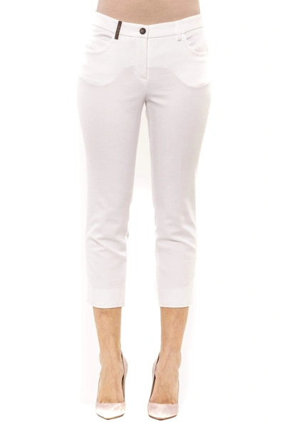 Shop Peserico Adherent Fit High Waist  Jeans & Pant In White