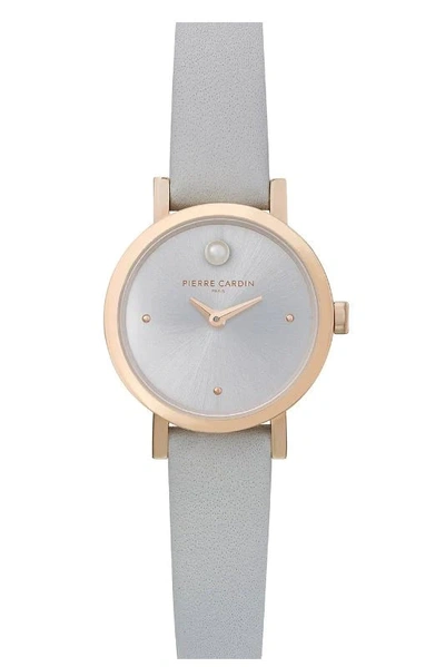 Shop Pierre Cardin Quartz Leather Strap Watches In Gold