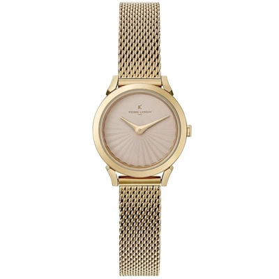 Shop Pierre Cardin Quartz Metal Strap Watches In Gold