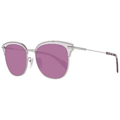 Shop Police Pl622  Gradient Butterfly Sunglasses In Burgundy