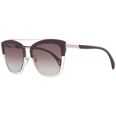Police Spl618  Gradient Butterfly  Sunglasses In Gold