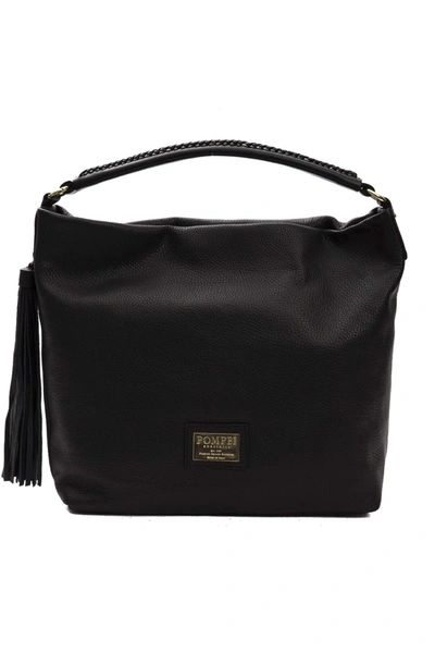 Pompei Donatella Nero Black Shoulder Bag In Black