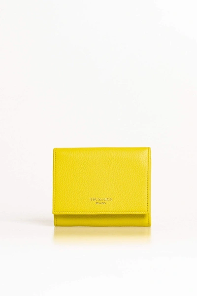 Shop Trussardi Wallet In Yellow