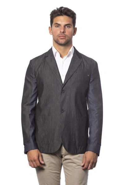 Shop Verri Single Brested Blazer In Gray