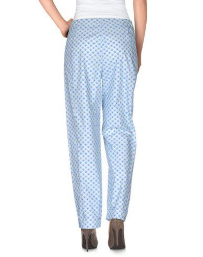 Shop Cacharel Casual Pants In Sky Blue
