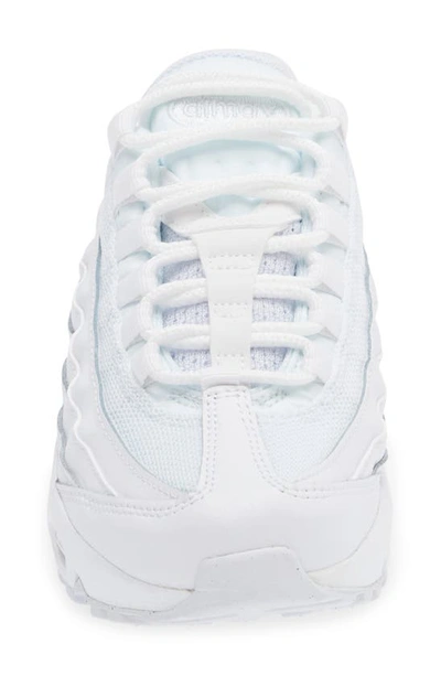 Shop Nike Kids' Air Max 95 Recraft Gs Sneaker In White/ White