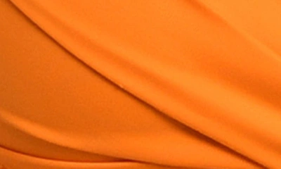 La Blanca Island Goddess Over-the-shoulder Bikini Top In Tangerine