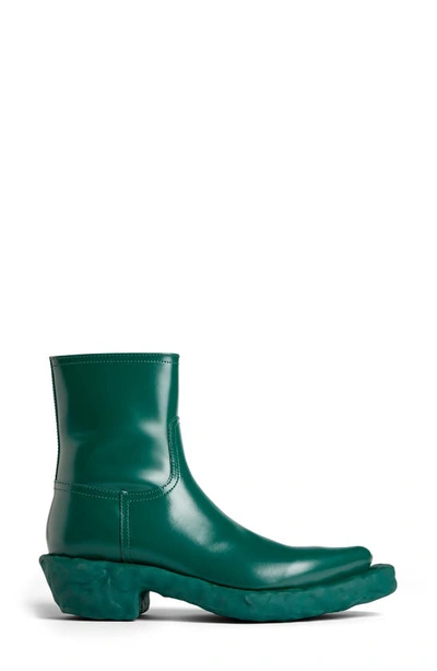 Shop Camperlab Gender Inclusive Venga Western Boot In Dark Green