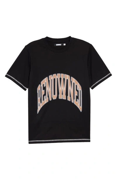 Shop Renowned Blurred  Graphic Tee In Black