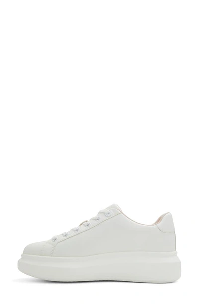 Aldo Women's Peono Floral Lace-up Platform Sneakers In Other White