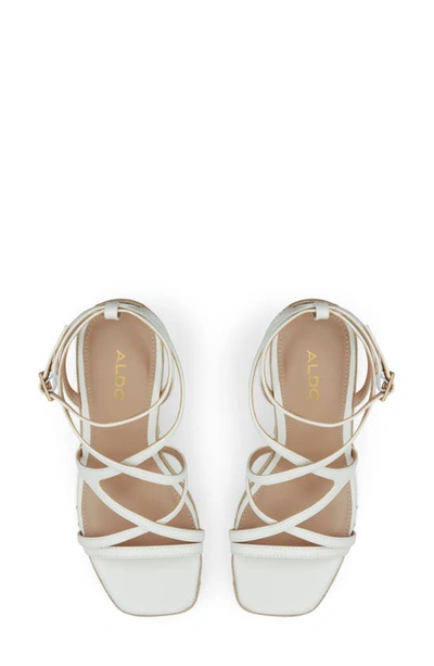 Shop Aldo Portofino Wedge Sandal In White